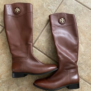 TORY BURCH RIDING BOOTS -WORN ONCE FOR LIKE 1 HOUR